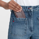 Victoria Card Holder In Burgundy Leather