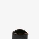Victoria Mini Travel Pouch In Black Leather