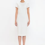 Claude Midi Dress In Ivory