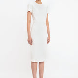 Claude Midi Dress In Ivory
