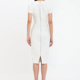 Claude Midi Dress In Ivory