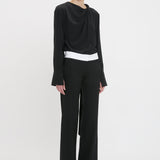 Side Panel Trouser In Black