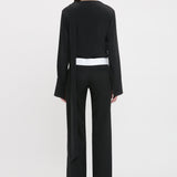 Side Panel Trouser In Black