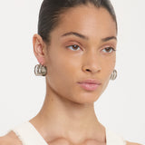 Dorian Hoop Earrings In Silver