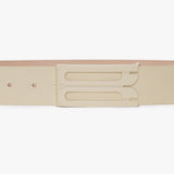Tonal Jumbo Dorian Belt In Ivory Smooth Leather