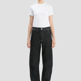 Twisted Slouch Jean In Washed Black