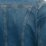 Denim Jacket In Mid Blue Wash