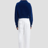 Collared Jumper In Bright Navy