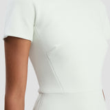 Fitted T-Shirt Dress In Aloe