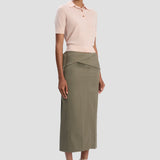 Polo Top In Pale Rose