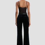 Alina Trouser In Midnight Velvet