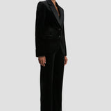 Tailored Jacket In Black Velvet