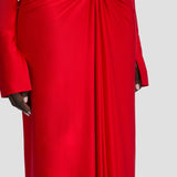 Frances Midi Dress In Cardinal Red