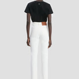 High-Rise Slim Jean In Washed White