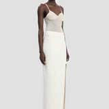 Split Skirt In Ivory