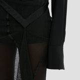 V-Neck Top In Black