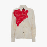 Shirt In Red Floral Print