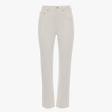 High-Rise Slim Jean In Washed White