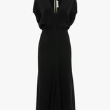 Edith Midi Dress In Black