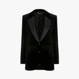 Tailored Jacket In Black Velvet