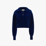 Collared Jumper In Bright Navy