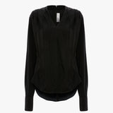 V-Neck Top In Black