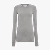 Long Sleeve T-Shirt In Grey Marl