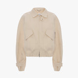 Victoria Beckham X Mackintosh Bomber Jacket In Putty