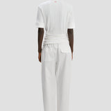 Twist Polo Top In White