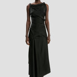 Posy Midi Dress In Black