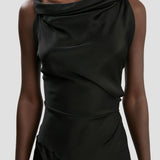 Posy Midi Dress In Black