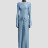 Frances Midi Dress In Stone