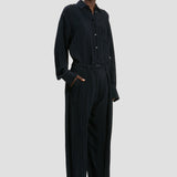 Wide Leg Trouser In Navy