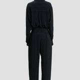 Wide Leg Trouser In Navy