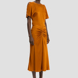 Bela Midi Skirt In Bronze