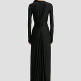 Cut-Out Gown In Black