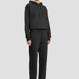 Logo Embroidered Hoodie In Black