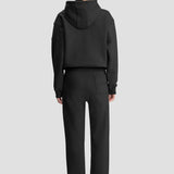 Logo Embroidered Hoodie In Black