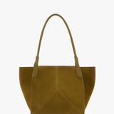 Victoria Tote In Cactus Green Suede