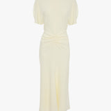 Bela Midi Dress In Bright Ivory