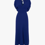 Edith Midi Dress In Bright Indigo