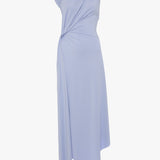 Cap Sleeve Midi Dress In Cloud Blue
