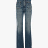 Alina Stretch Jean In Worn Blue Wash
