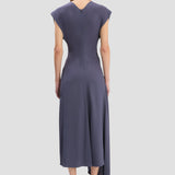 Aria Midi Dress In Eclipse