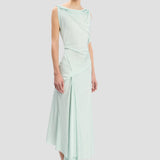 Posy Midi Dress In Aquamarine