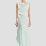 Posy Midi Dress In Aquamarine