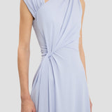 Cap Sleeve Midi Dress In Cloud Blue