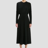 Dolman Midi Dress In Black