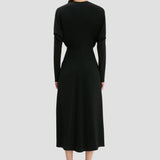 Dolman Midi Dress In Black