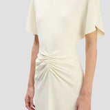 Bela Midi Dress In Bright Ivory